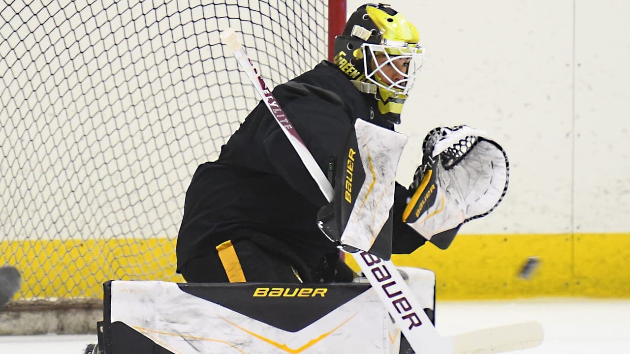 Leo Henriquez at Bruins development camp