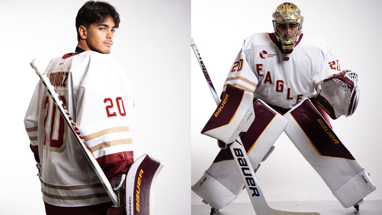 Roberto Henriquez in Boston College gear 