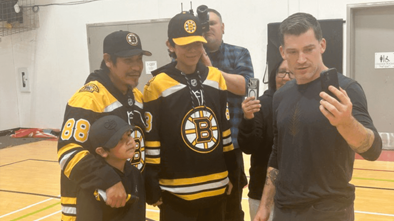Andrew Ference at Pikangikum First Nation