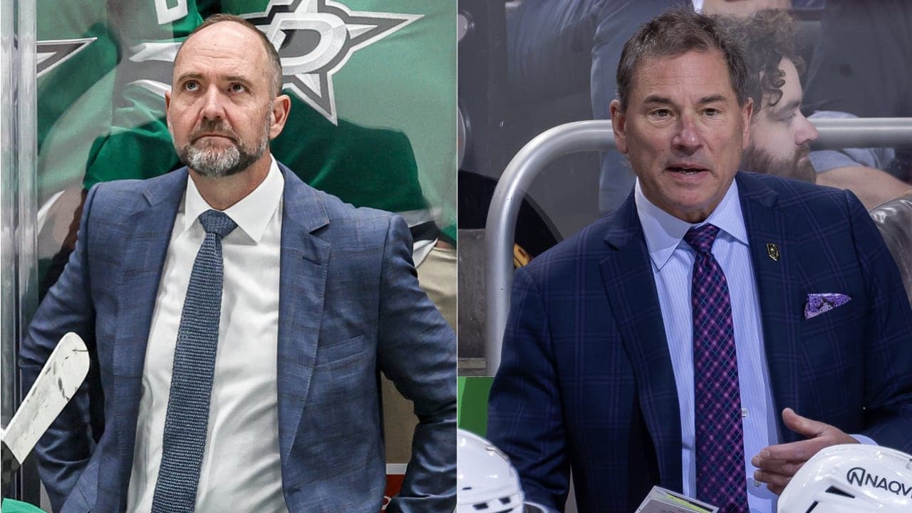 Former NHL coaches Peter DeBoer and Bruce Cassidy