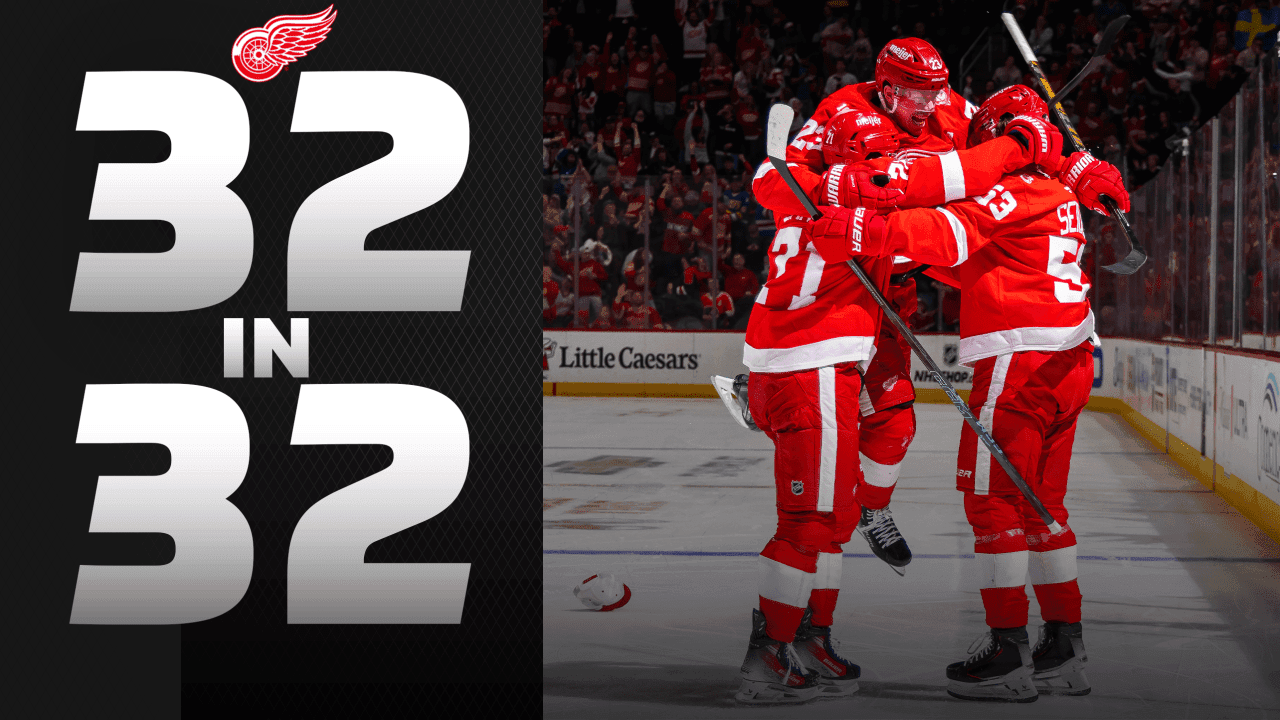 32 in 32 Detroit Red Wings graphic