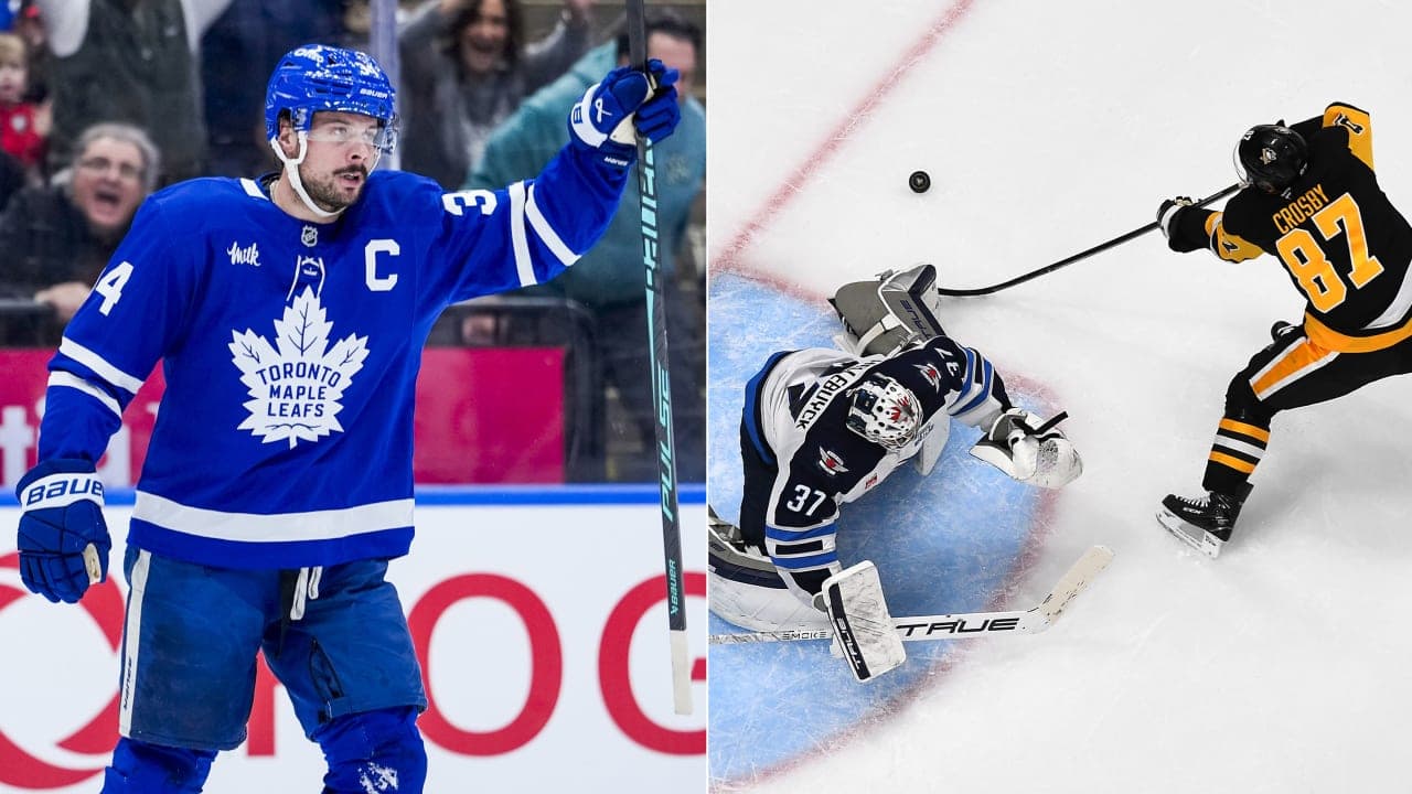 Auston Matthews Connor Hellebuyck Sidney Crosby