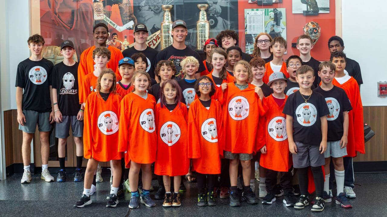 Bernie Parent Memorial Camp for young goalies at the Flyers Training Center 