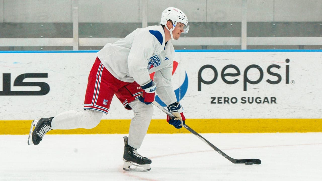 New York Rangers forward Pavel Dorofeyev